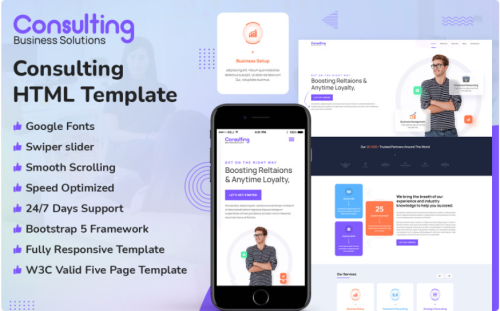 Consulting HTML Website Template