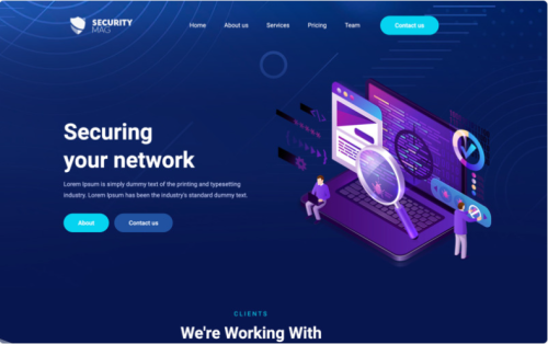 SecurityMag - IT Security - Theme Website template Website Template