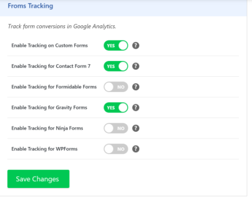 Analytify Forms