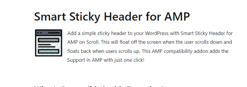 Smart Sticky Header for AMP