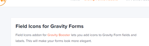 WPMonks – Field Icons Gravity Forms