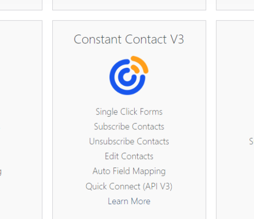 WS Form PRO – Constant Contact V3