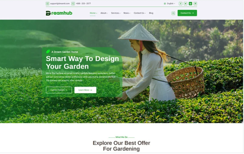 DreamHub Gardening HTML5 Template