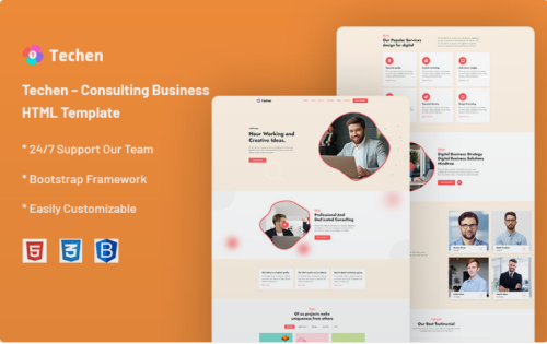 Techen – Consulting Business Website Template