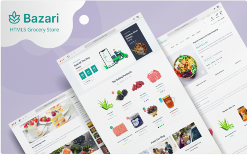 Bazari - eCommerce HTML5 Bootstrap Template Website Template