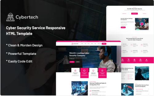 agency ,bootstrap, business ,company ,corporate, creative ,digital ,information, mobile ,portfolio ,protection ,responsive, safety ,security ,service, software, solution ,startup ,technology, Cybertech – Cyber Security Service Responsive Website Template