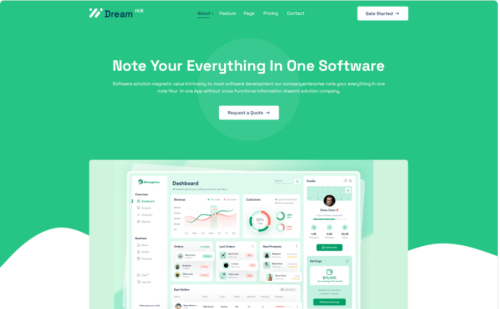 Dreamhub - Software-Company HTML5 Template Website Template