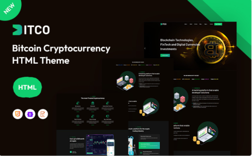 Bitco – Bitcoin & ICO Cryptocurrency Website Template