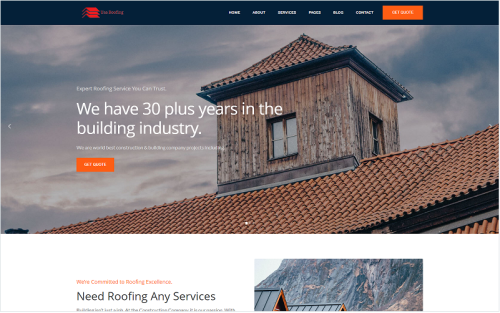 Usa - Renovation & Roofing Services HTML Template