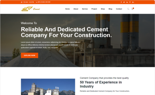 Cement Manufactur Html Template Website Template Cement Manufactur Html Template Website Template