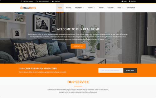 RealHome - Real Estate HTML5 Responsive Template Website Template