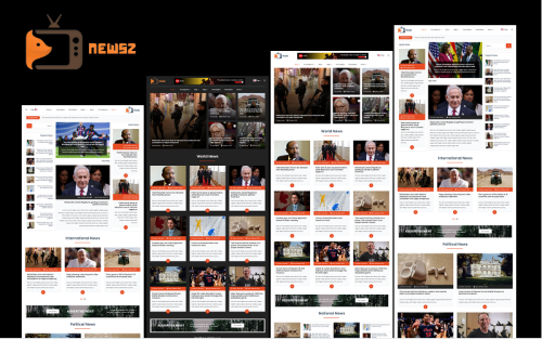 NewsZ - Newspaper, Blog, Journal, PhotoGallery, VideoGallery, and Magazine HTML Website Template