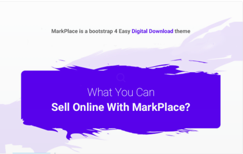 MarkPlace - Bootstrap 4 Digital Marketplace Website Template