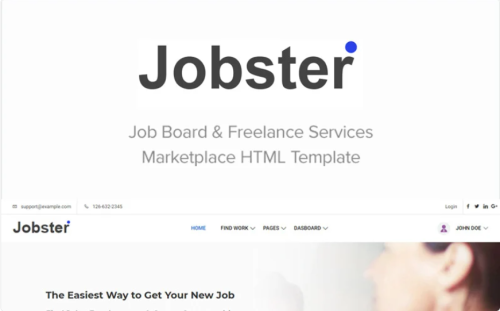 Jobster - Job Board Website Template