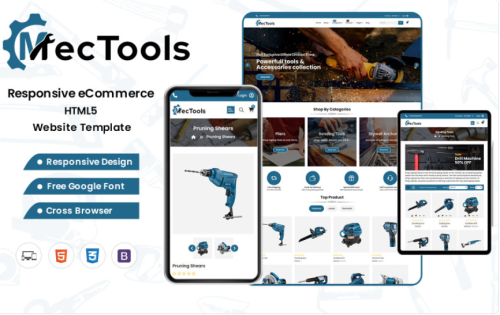 MecTools - The Ultimate Mechanical Tools HTML Web Template Website Template