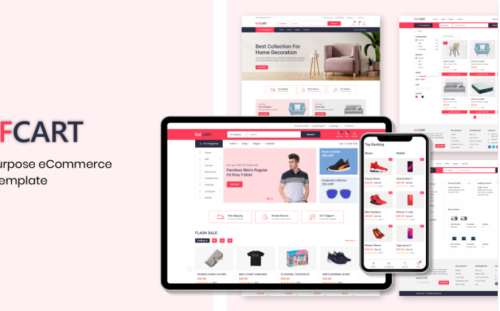 RafCart - Multipurpose eCommerce Tailwind HTML Template Website Template