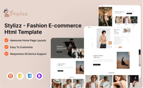 Stylizz – Fashion eCommerce HTML Template Website Template