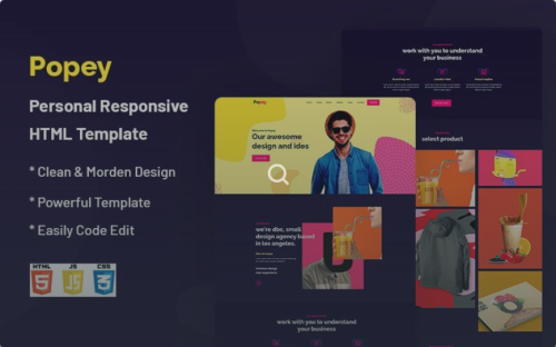 Popey – Personal Website Template