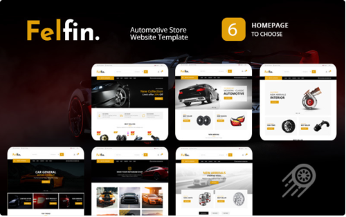 Felfin - Automotive Store Website Template