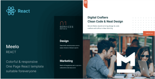 Meelo - React Agency One Page Template