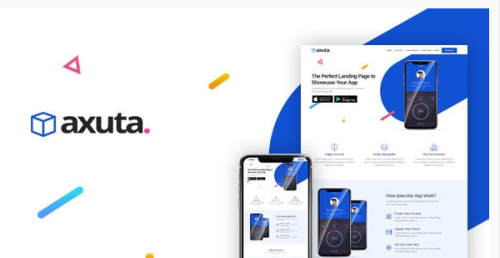 Axuta | App Landing Page Template