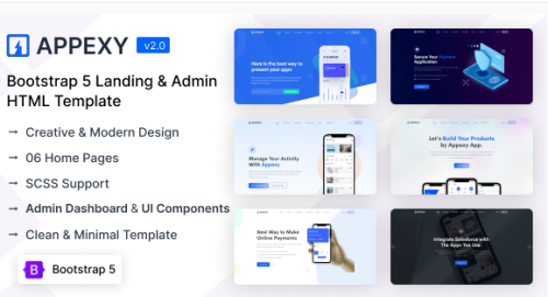 Appexy - Landing & Admin Dashboard Template