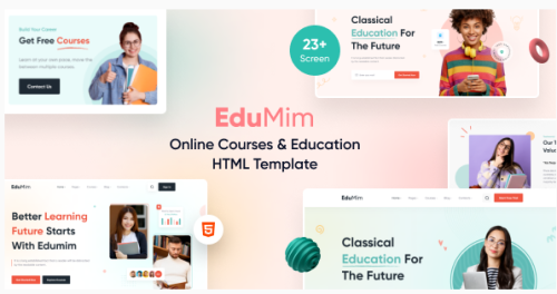 Edumim – Tailwind CSS Education HTML Template