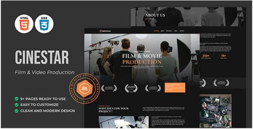 Cinestar - Film & Video Production HTML Template