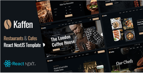 Kaffen - Restaurant React NextJS Template