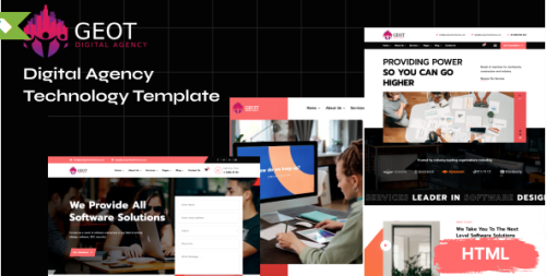 Geot - Digital Agency and Technology HTML Template