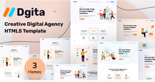 Dgita - Creative Digital Agency HTML5 Template