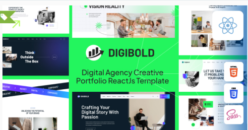 DigiBold - Digital Agency Creative Portfolio React Js Template