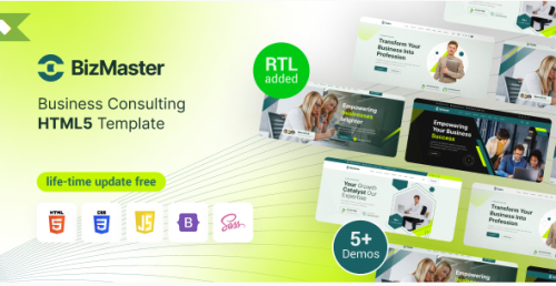 BizMaster - Consulting Business HTML Template Multipurpose