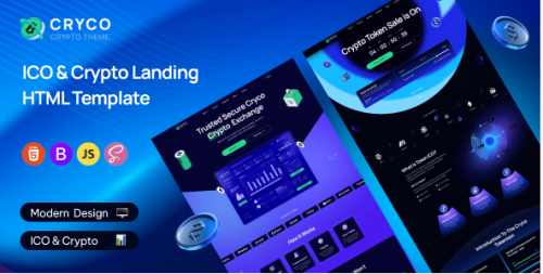 Cryco - ICO & Crypto Landing Page Template