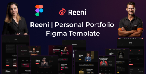 Reeni - Personal Portfolio Figma Template