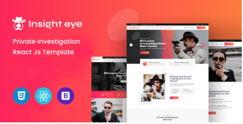 Insighteye - Private Investigator React Js Template
