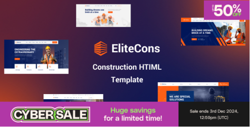 Elitecons - Construction Building HTML Template