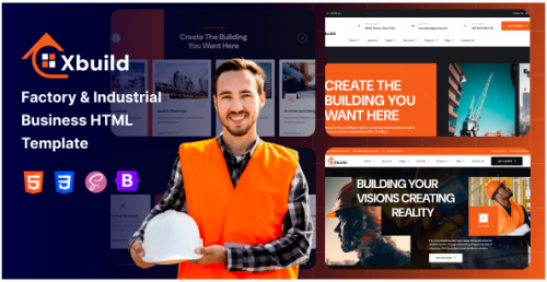 Xbuild - Factory & Industrial Business HTML Template