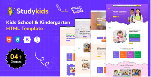 Studykids - Kindergarten School HTML Template