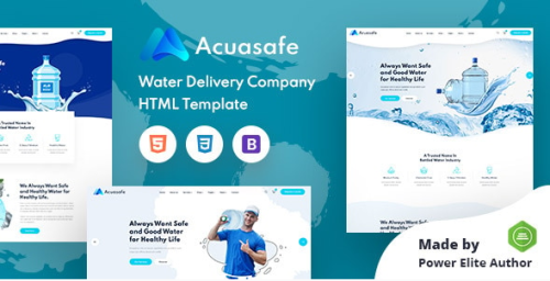 Acuasafe - Drinking Mineral Water Delivery HTML Template