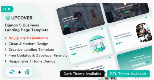Upcover - Django 5 Business Landing Page Template