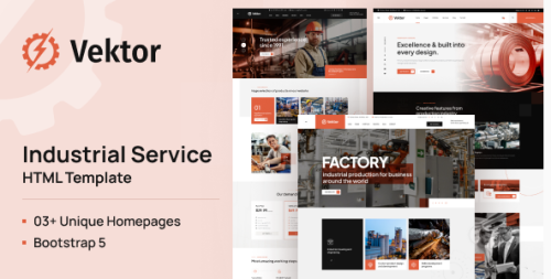 Vector - Industrial Service HTML Template