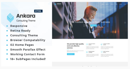 Ankara - Business Consulting and Professional Services HTML Template