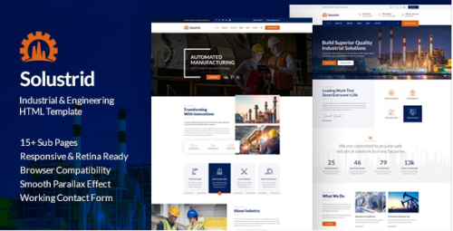 Solustrid - Factory & Industrial Business HTML Template