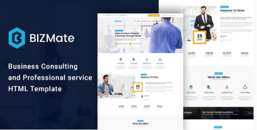 BizMate - Business Consulting and Professional Services HTML Template