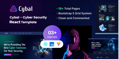 Cybal - Cyber Security React js Template