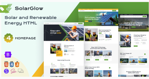 Solarglow - Solar & Renewable Energy HTML Template