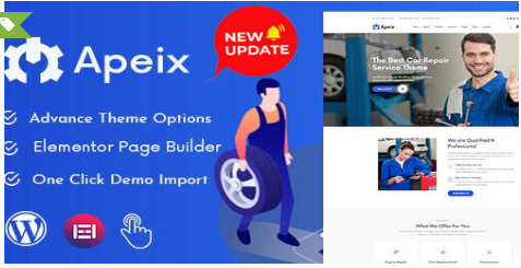 Apeix - Car Repair Service & Auto WordPress Theme 2.0.1
