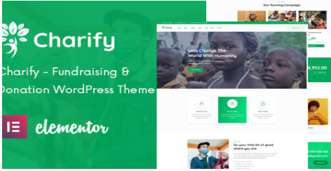 Charify - Fundraising & Donation WordPress Theme 1.0.4