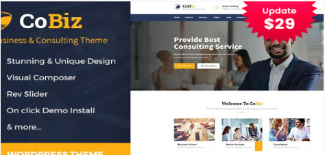 Cobiz -Business Consulting WordPress Theme 2.0